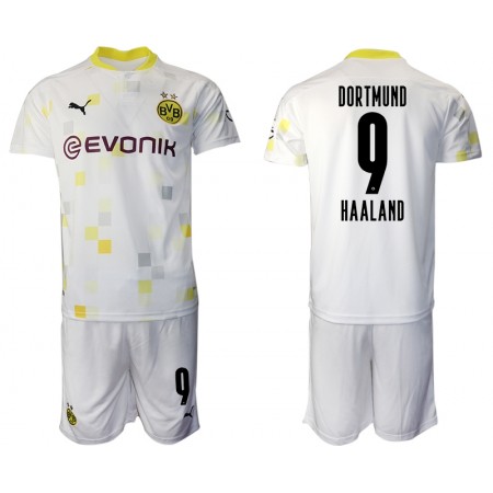 Camisetas Borussia Dortmund Erling Braut Haland 9 Niños Tercera Equipacion 2020/2021 